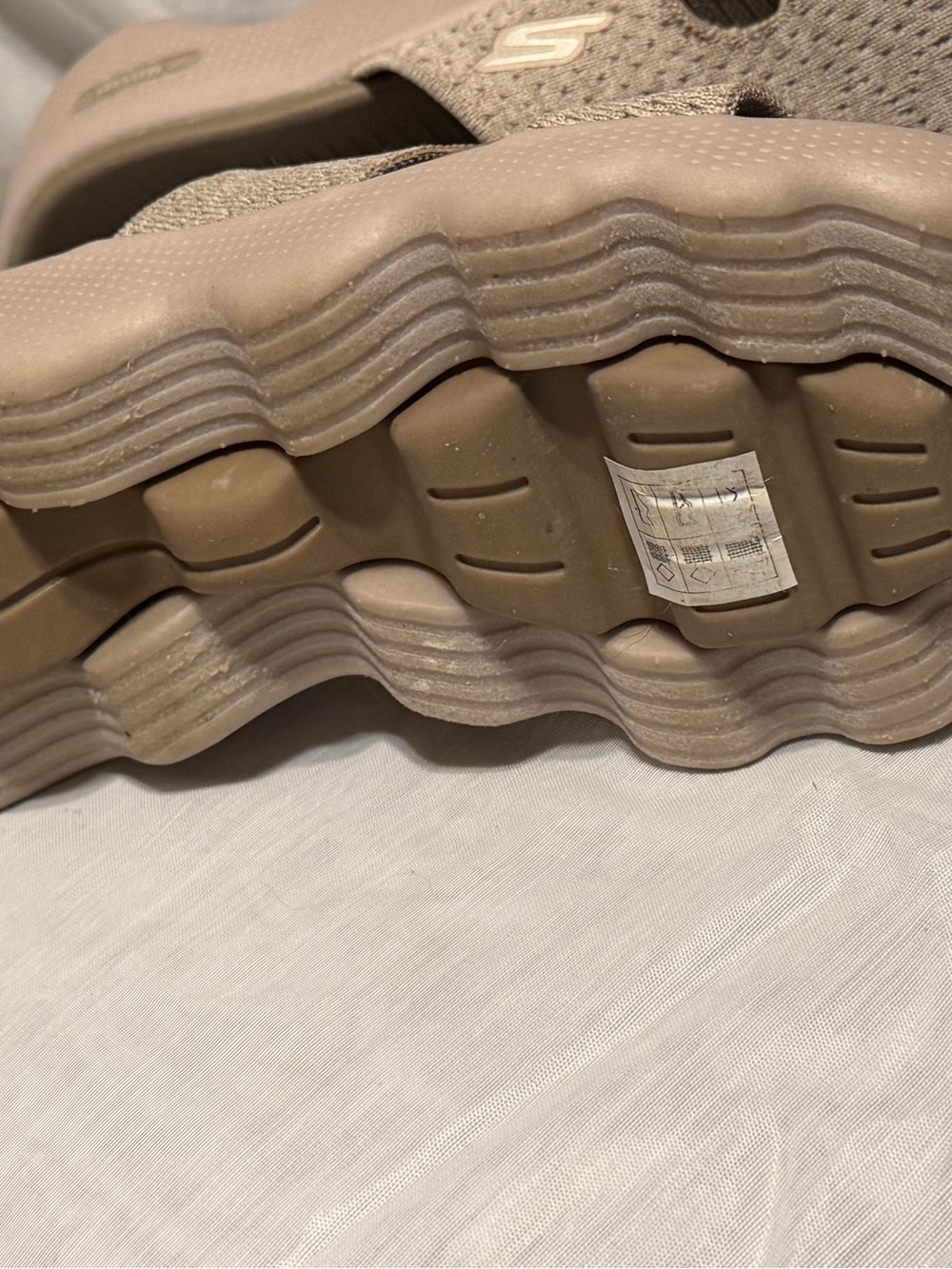 Skechers Women's Taupe GO Walk Flex slip-ins - Picture 4 of 6